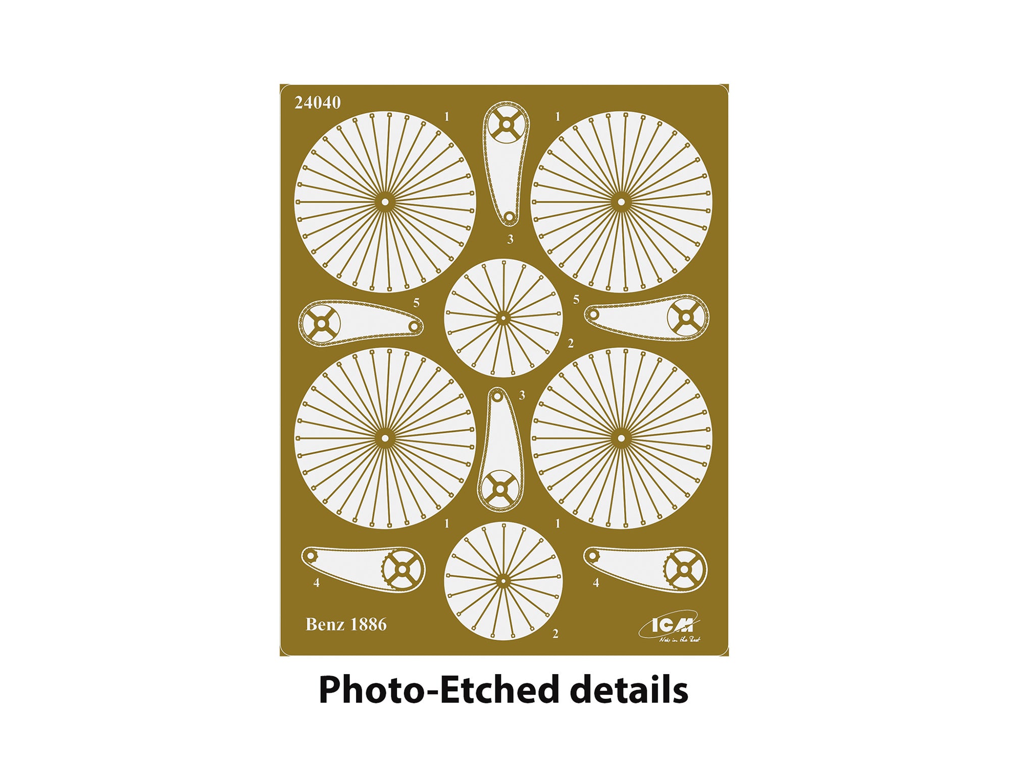 ICM 24041 car plastic models kit Scale 1:24 Patent-Motorwagen 1886+Scale figures