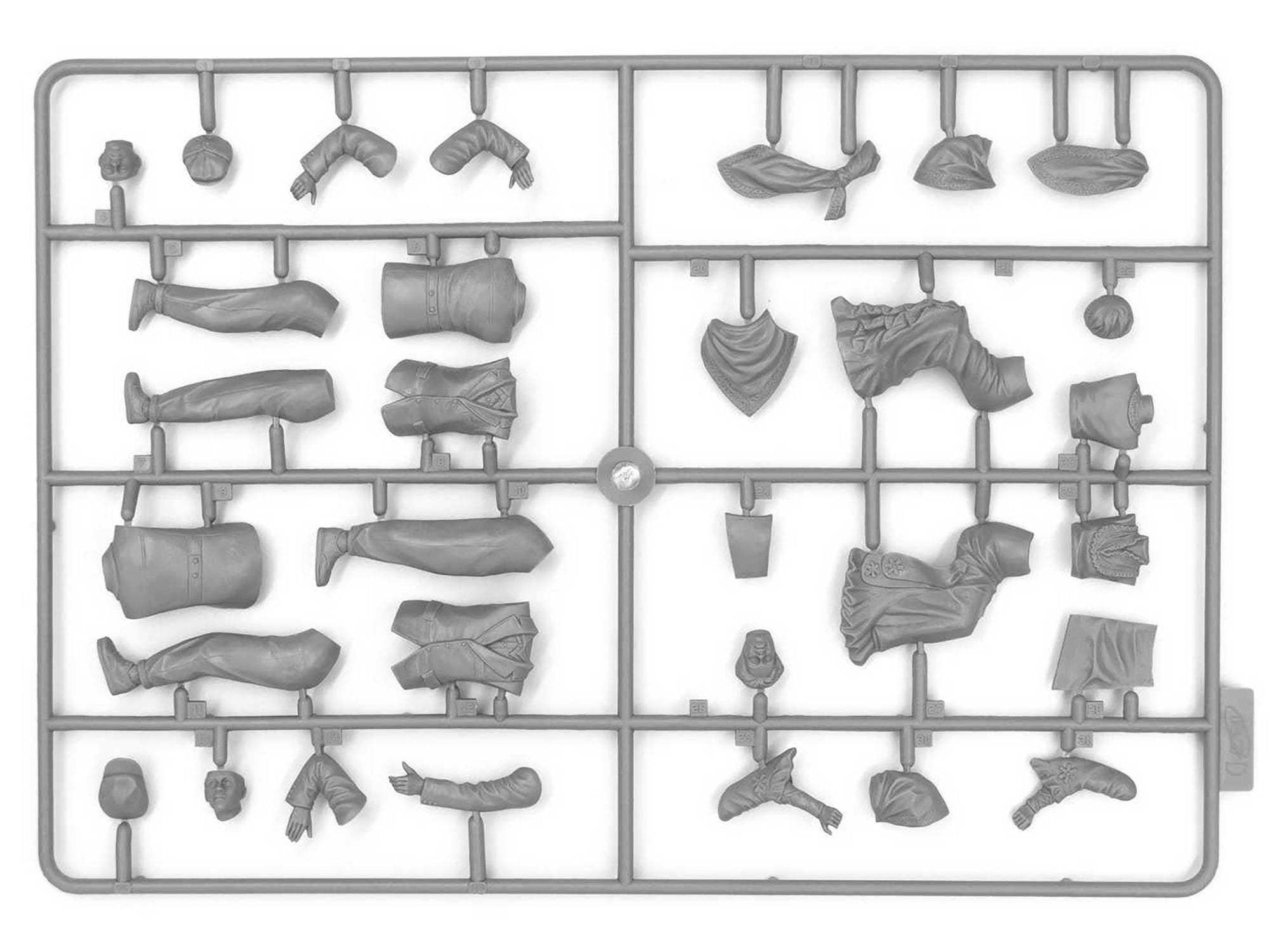 ICM 24041 car plastic models kit Scale 1:24 Patent-Motorwagen 1886+Scale figures