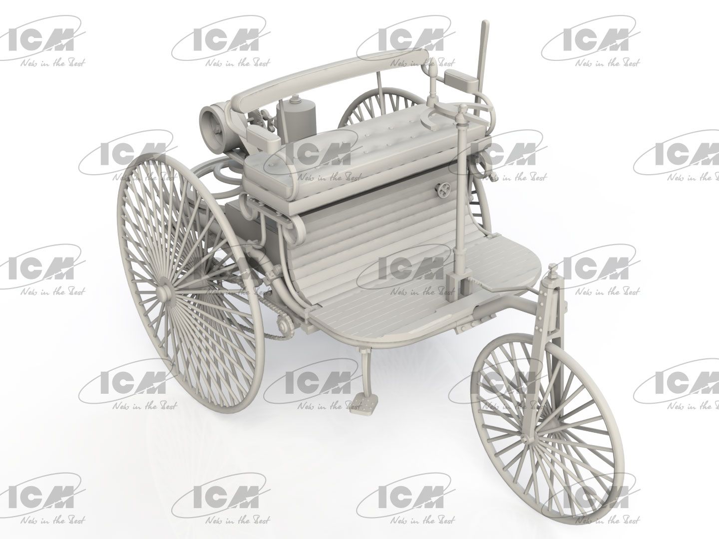 ICM 24042 Plastic model car kit Scale 1:24 Car 1886 (Easy Version) kits model