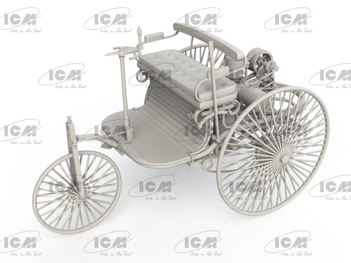 ICM 24042 Plastic model car kit Scale 1:24 Car 1886 (Easy Version) kits model