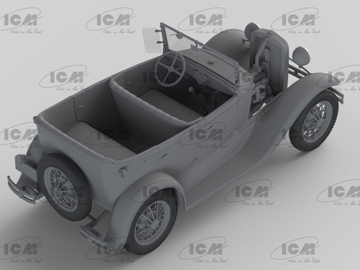 Model A Standard Phaeton Soft Top (1930s) American Passenger Car 1:24 ICM24050