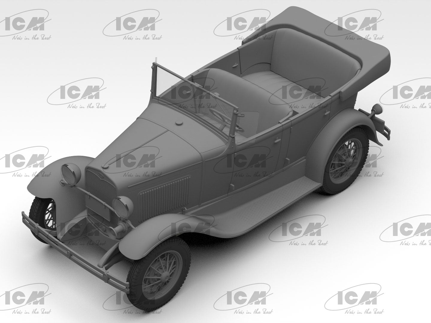 Model A Standard Phaeton (1930s) American Passenger Car Scale 1:24 ICM24051 Plastic Model Car Kit