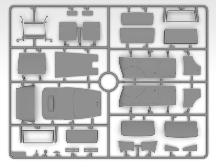 Ford A Gangster Car Scale 1:24 ICM24052 Plastic Model Car Kit