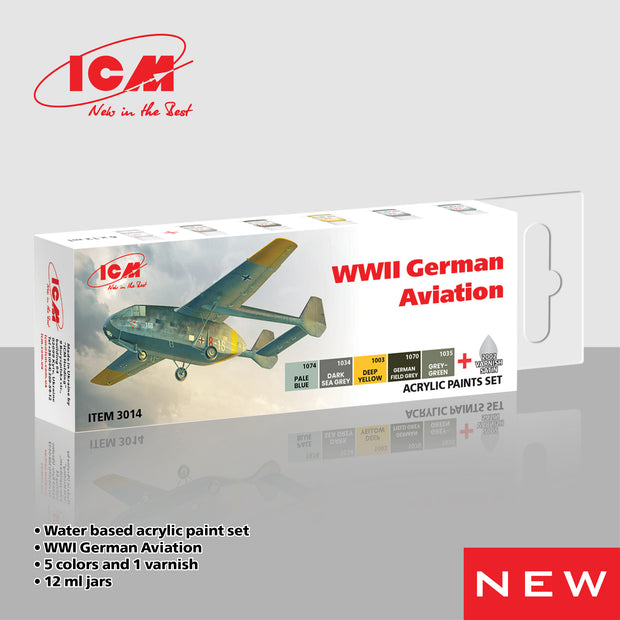 ICM 3014 Acrylic paint set WWII German Aviation