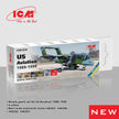 ICM3028 Acrylic paint set for US Aviation 1980 – 1990 Grey Red Brown Green Black