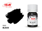 ICM 3032 Acrylic paint set for WWII German tank crew Grey Red Brown Green Black