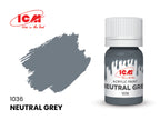 ICM 3032 Acrylic paint set for WWII German tank crew Grey Red Brown Green Black