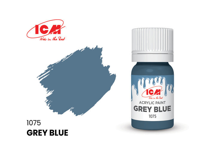 ICM 3034 Acrylic paint set American civil war Grey, Yellow, Blue for model kit