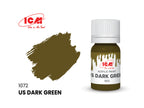ICM 3038 Acrylic paints set for Wehrmacht trucks Grey Brown Green for model kit