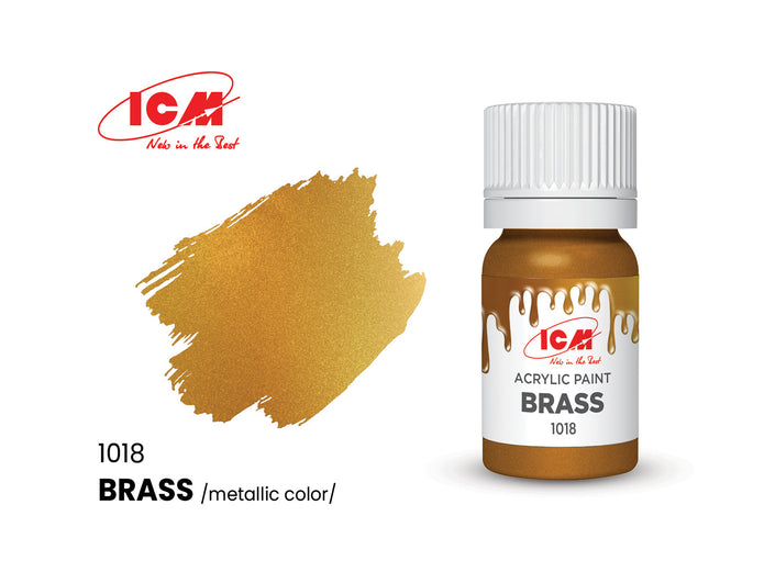 ICM 3042 Acrylic paints set for WWI British Infantry Yellow, Brown, Green