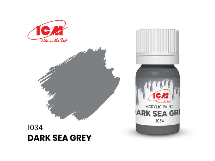 ICM 3044 Acrylic Paint Set For Model Kit WWI German infantry Grey, Brown, Green