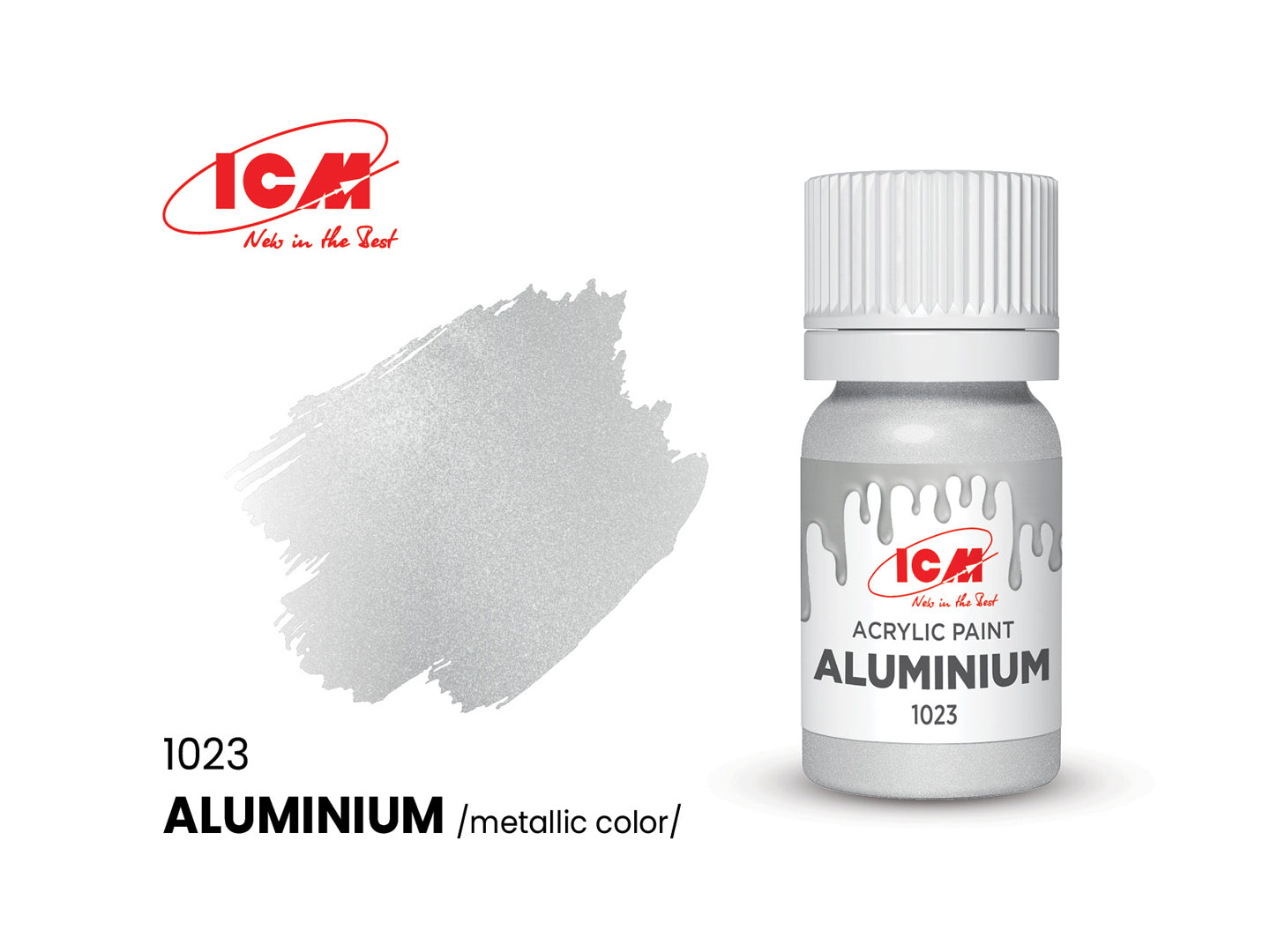 Acrylic Paints Set for WWII US Aviation ICM 3047 Grey, Green, White, Black