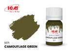 Acrylic Paints set WWII Military vehicles Britain Grey Brown Green White ICM3052