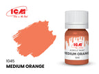 Acrylic paints set for Civil Aviation Grey, Red, Blue, White 12 ml х 6 ICM3055