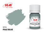 Acrylic paints set for WWII Royal Navy Grey, Yellow, Brown, Blue ICM 3060