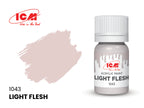 Acrylic paints set for Animals - Brown, White, Black - ICM 3061