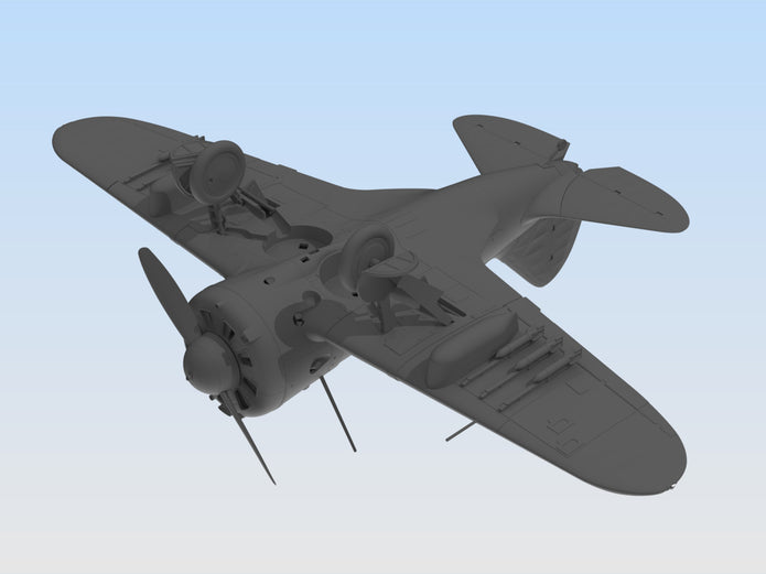 ICM 32003 Plastic aircraft model kit Scale 1:32 I-16 type 29 WWII Soviet fighter