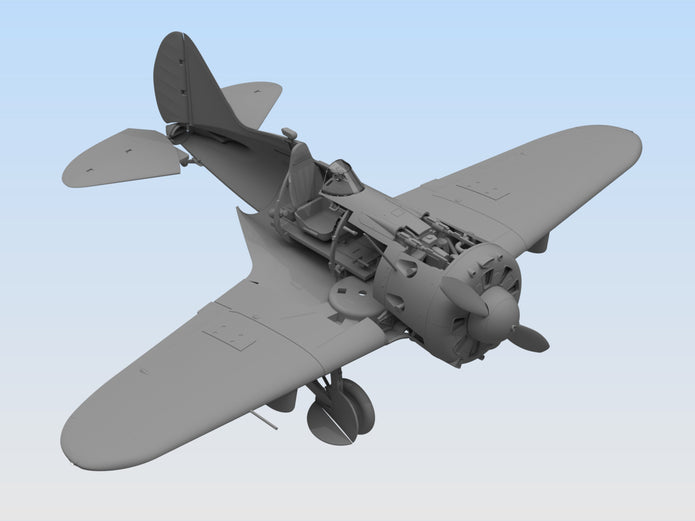 ICM 32003 Plastic aircraft model kit Scale 1:32 I-16 type 29 WWII Soviet fighter