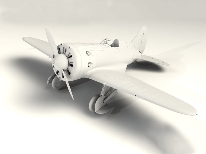 ICM 32004 Plastic model aircraft kit Scale 1:32 I-16 type 10 WWII Soviet Fighter