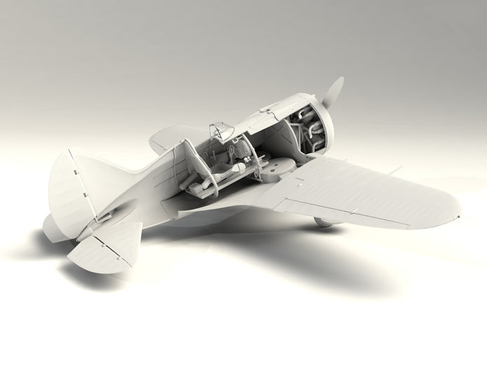 ICM 32004 Plastic model aircraft kit Scale 1:32 I-16 type 10 WWII Soviet Fighter