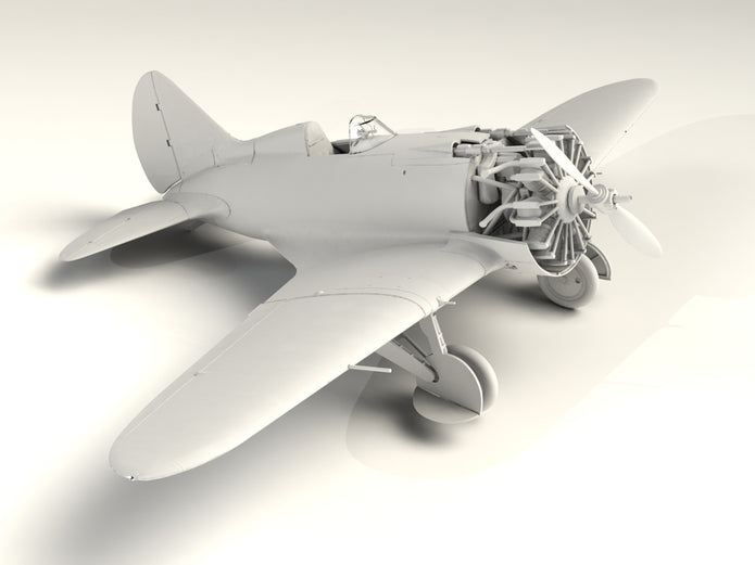 ICM 32004 Plastic model aircraft kit Scale 1:32 I-16 type 10 WWII Soviet Fighter