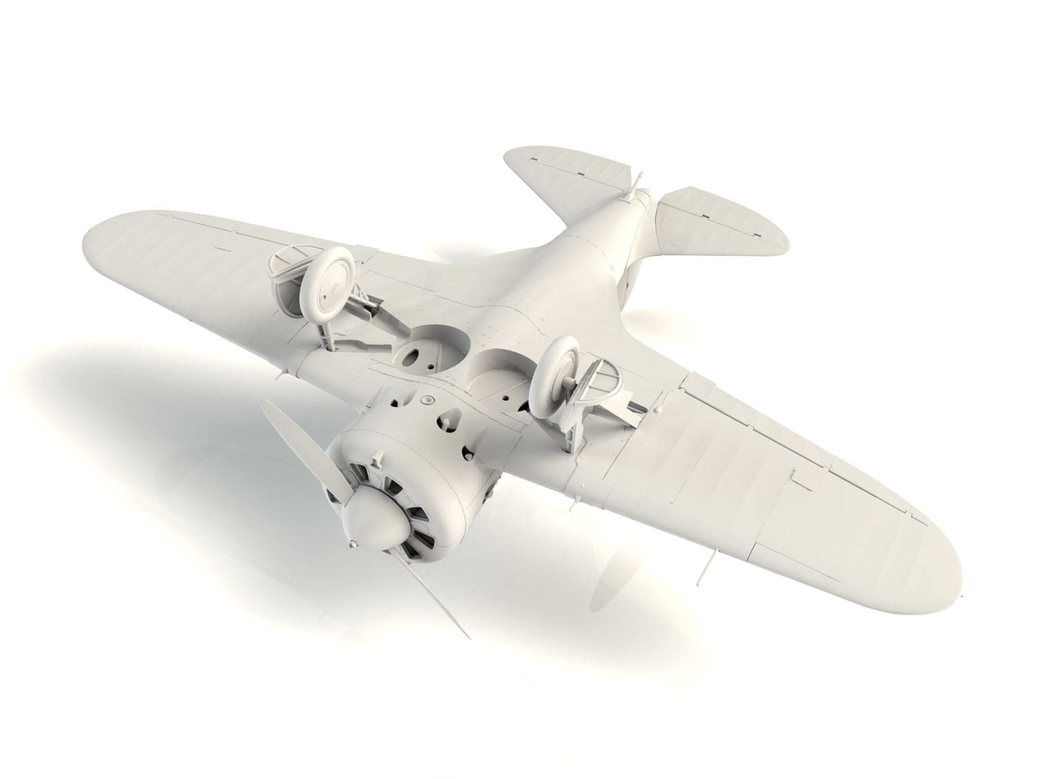 ICM 32004 Plastic model aircraft kit Scale 1:32 I-16 type 10 WWII Soviet Fighter