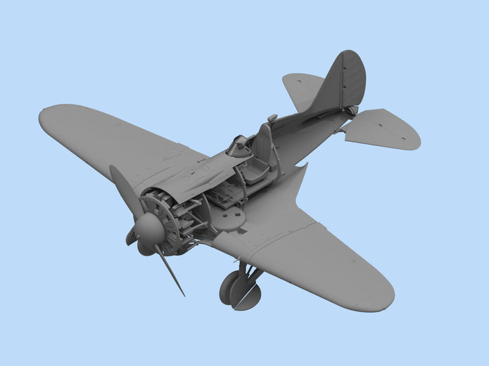 ICM 32007 Plastic model kit Scale 1:32 I-16 type 24 with Soviet Pilots 1939-1942