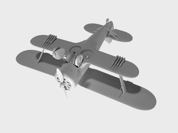 ICM 32010 Plastic model aircraft kit 1:32 I-153, WWII Soviet Fighter kits model