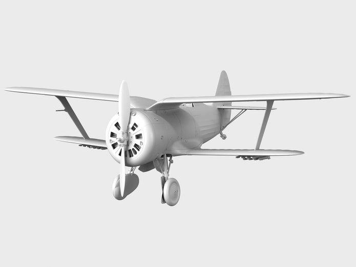 ICM 32010 Plastic model aircraft kit 1:32 I-153, WWII Soviet Fighter kits model