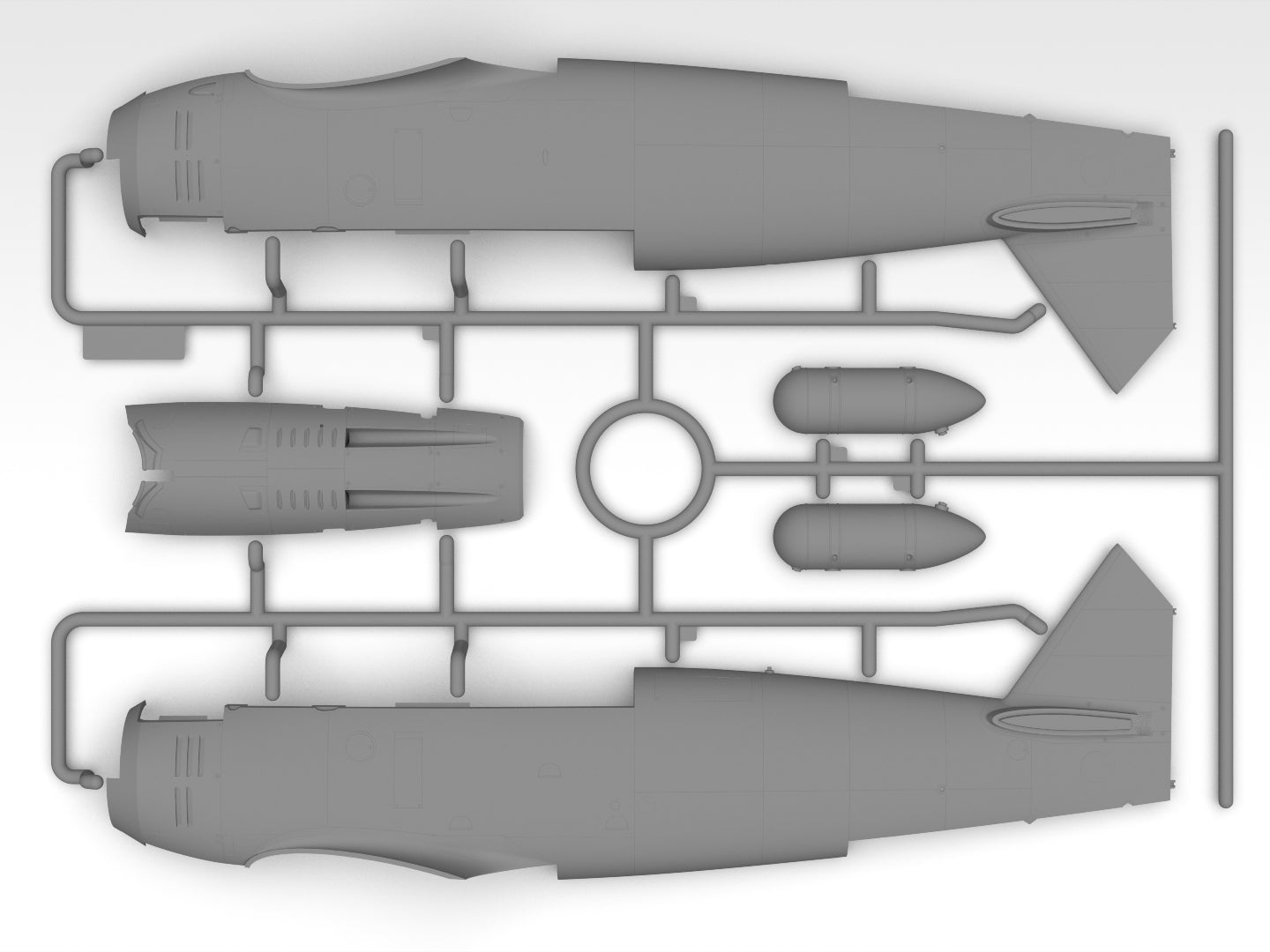 Hs 123A-1 (late) WWII German attack aircraft Scale 1:32 ICM32015 Plastic Model Aircraft Kit