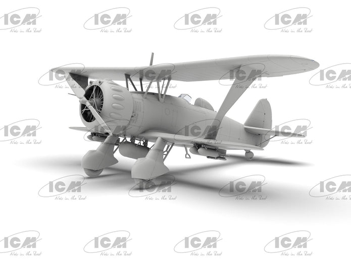 Hs 123A-1 (late) WWII German attack aircraft Scale 1:32 ICM32015 Plastic Model Aircraft Kit
