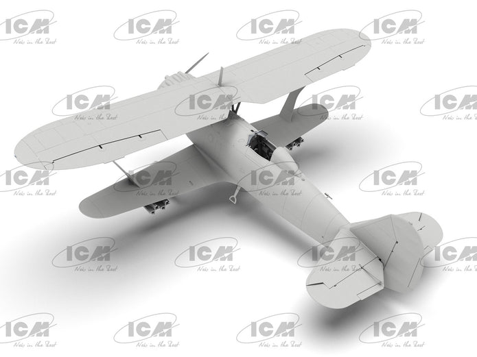 Hs 123A-1 (late) WWII German attack aircraft Scale 1:32 ICM32015 Plastic Model Aircraft Kit