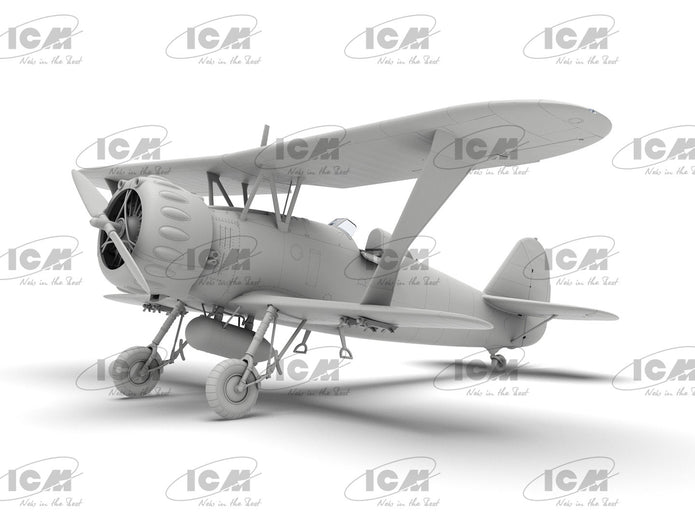 Hs 123A-1 (late) WWII German attack aircraft Scale 1:32 ICM32015 Plastic Model Aircraft Kit