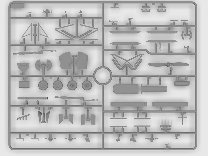 DH.82A Tiger Moth World Air Forces Scale 1:32 ICM32019 Plastic Model Aircraft Kit