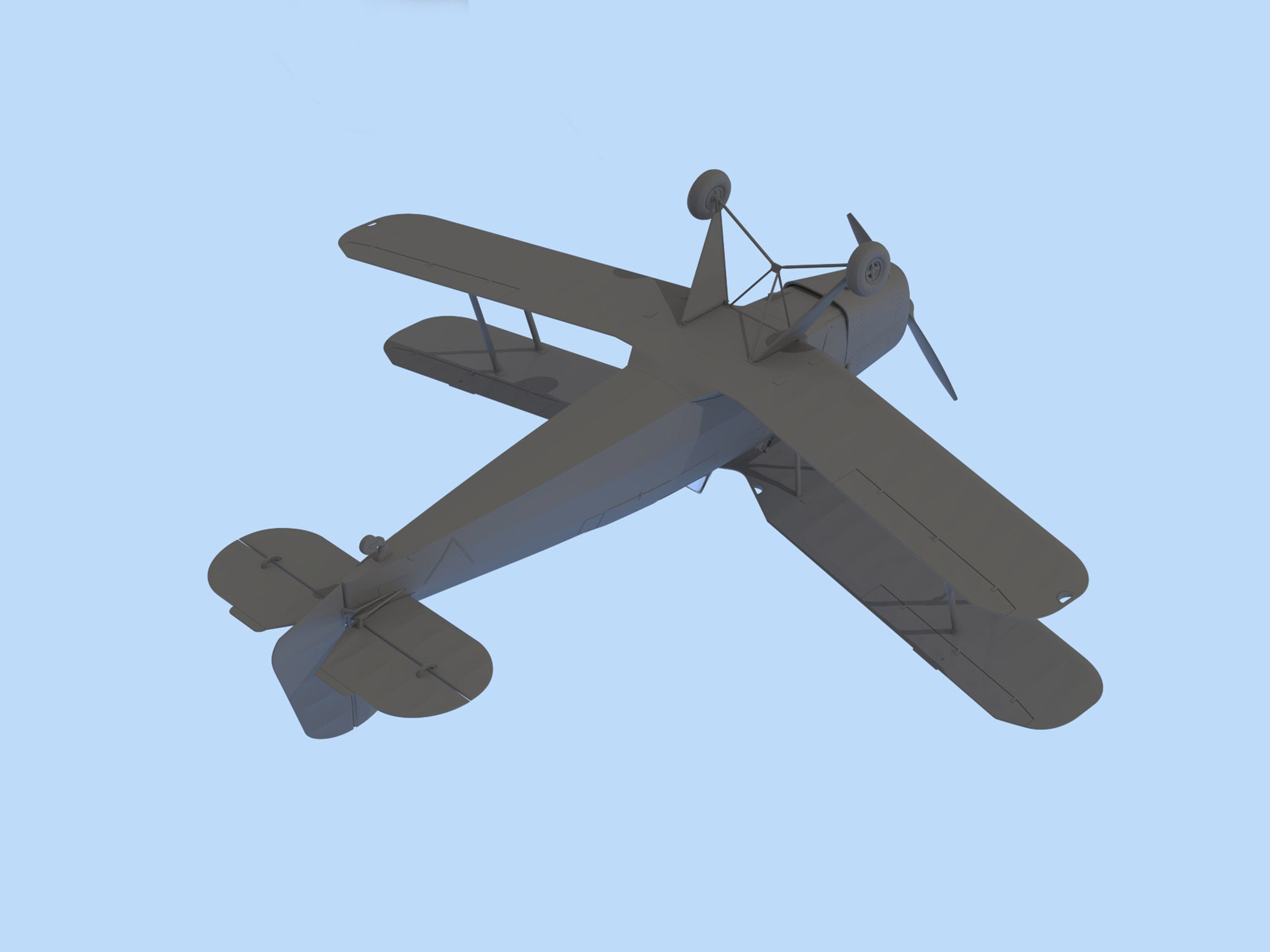 ICM 32030 Plastic model kit 1:32 Bucker Bu 131D, German training aircraft, WWII