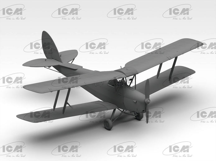 ICM 32037 Plastic model aircraft kit 1:32 DH.82А Tiger Moth with WWII RAF Cadets