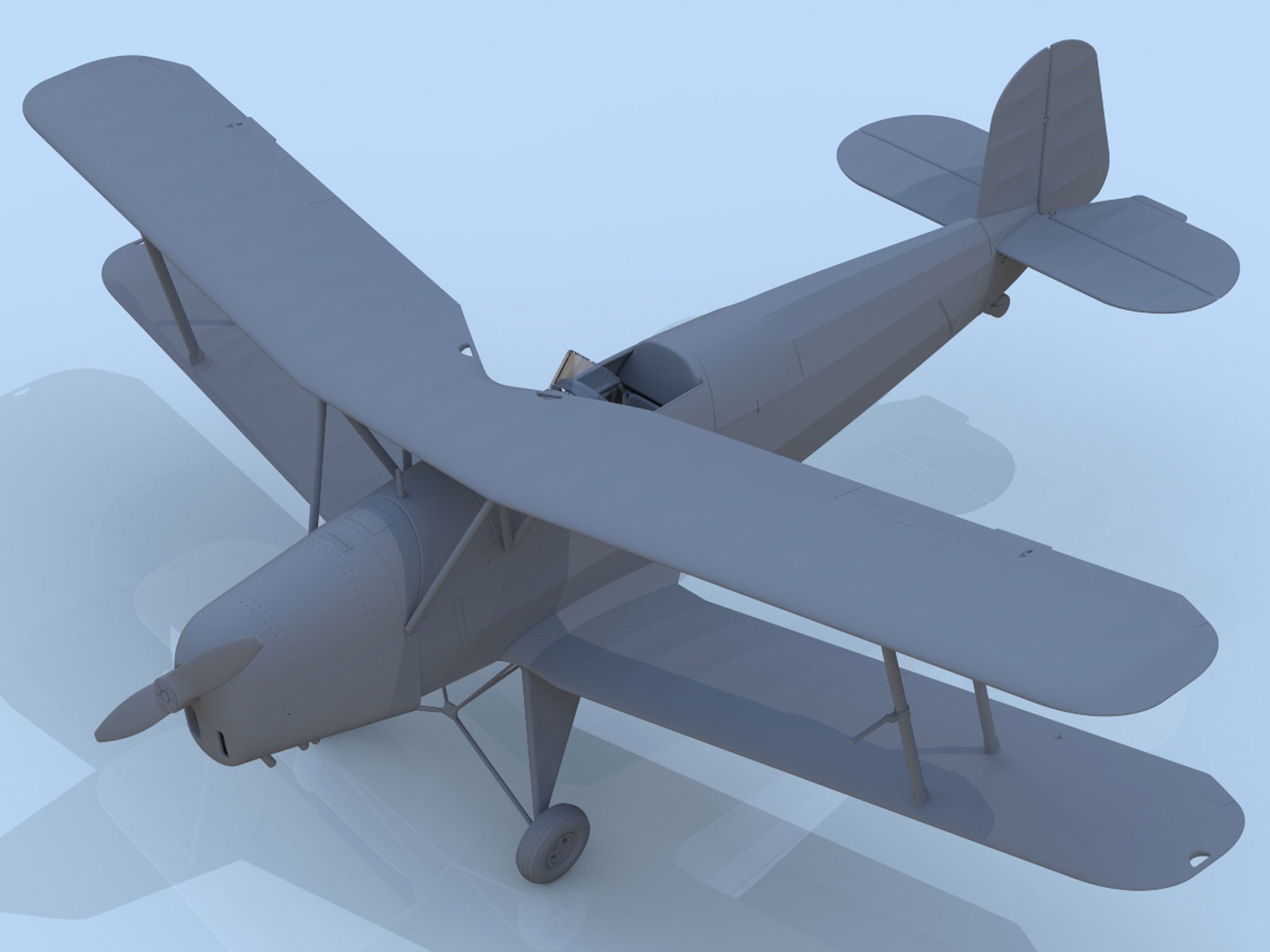 ICM 32039 WWII training biplanes Bü 131D, DH.82A Tiger Moth, Stearman PT-17 1/32