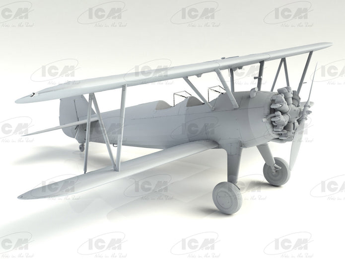 ICM 32039 WWII training biplanes Bü 131D, DH.82A Tiger Moth, Stearman PT-17 1/32