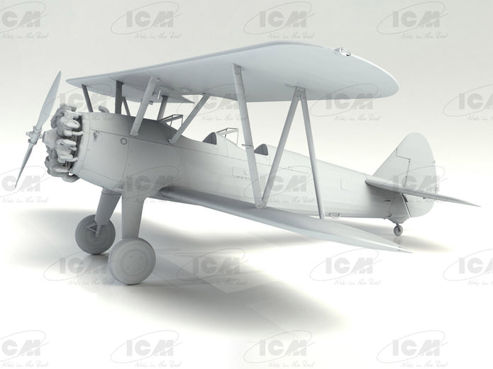 ICM 32039 WWII training biplanes Bü 131D, DH.82A Tiger Moth, Stearman PT-17 1/32