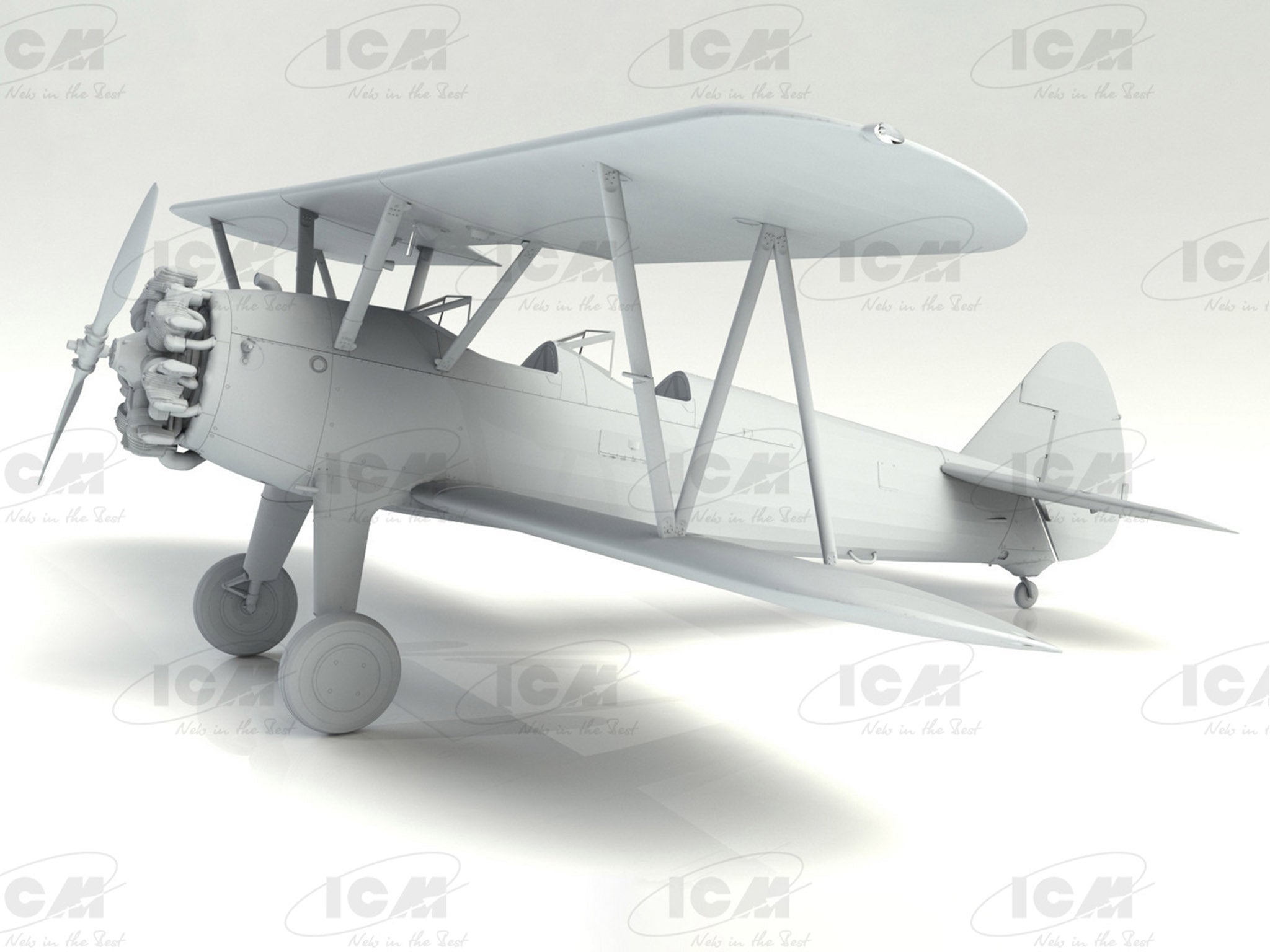 ICM 32039 WWII training biplanes Bü 131D, DH.82A Tiger Moth, Stearman PT-17 1/32