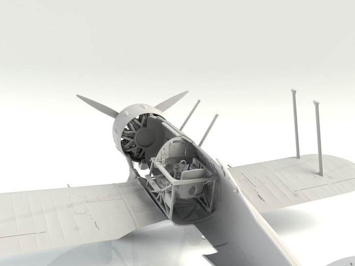ICM 32041 Plastic model kit 1:32 Gloster Gladiator Mk.II (WWII British fighter)