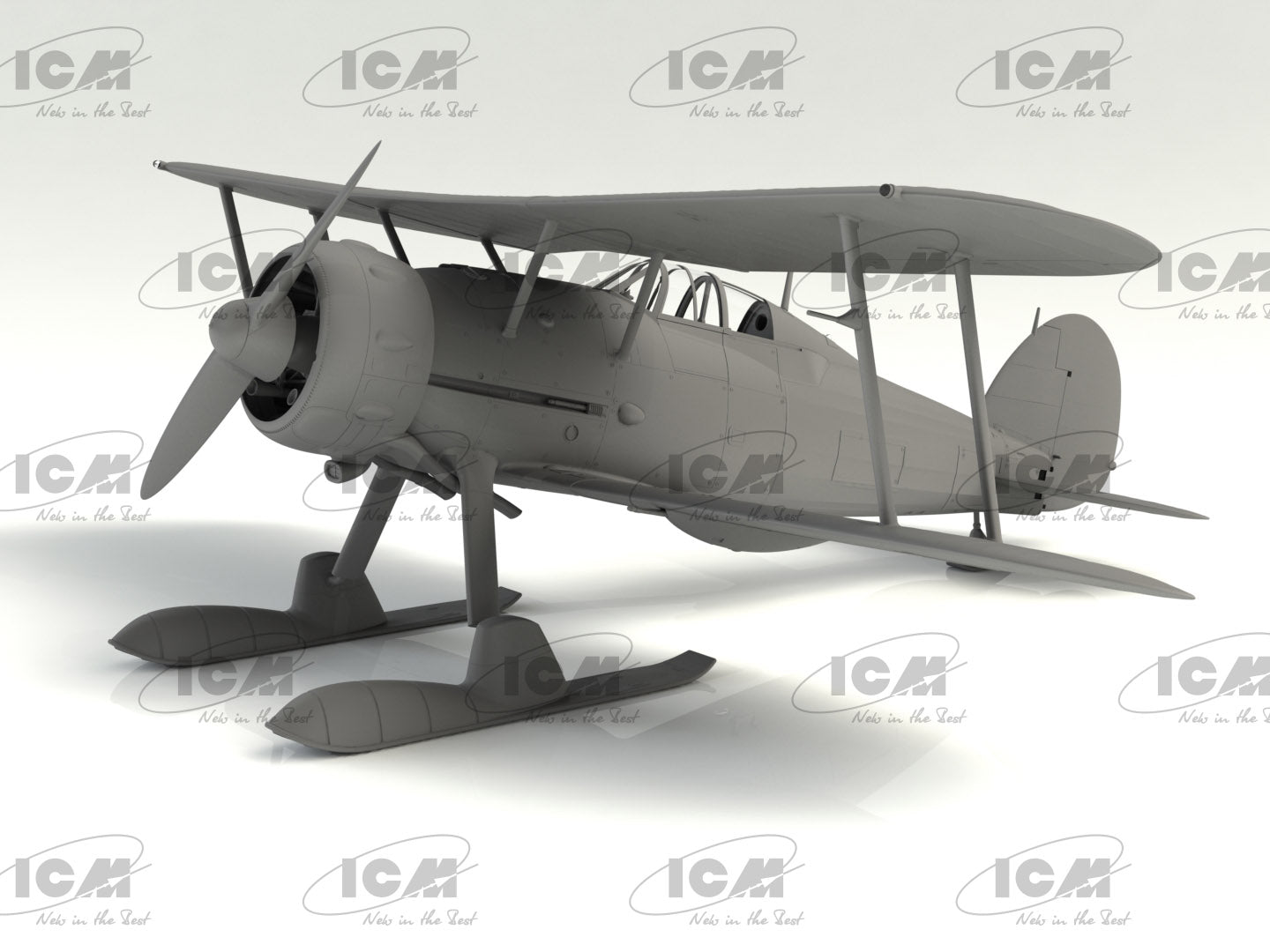 ICM 32044 Plastic model kit 1:32 J-8 Gladiator, Swedish World War II fighter