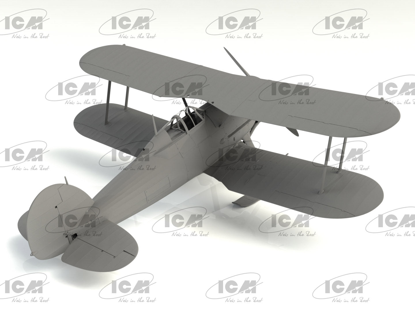 ICM 32044 Plastic model kit 1:32 J-8 Gladiator, Swedish World War II fighter