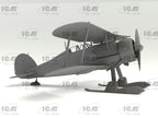 ICM 32044 Plastic model kit 1:32 J-8 Gladiator, Swedish World War II fighter