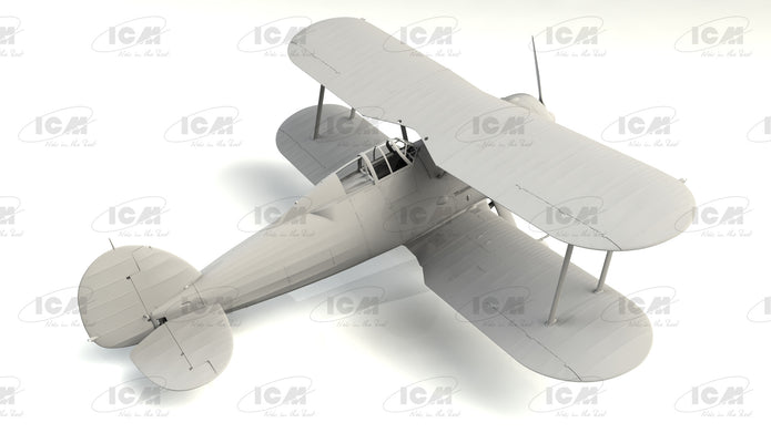 Gloster Sea Gladiator Mk.II With Royal Navy pilots ICM 32045 Scale Model 1:32