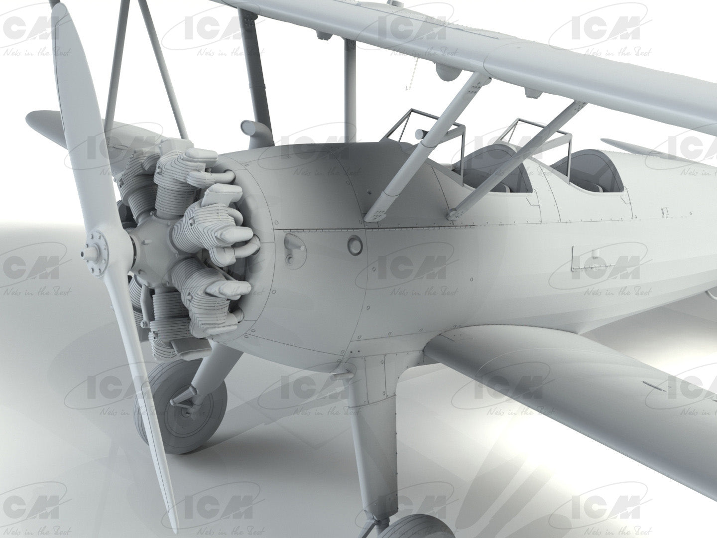 ICM 32050 Plastic model kit 1:32 Stearman PT-17/N2S-3 Kaydet (training aircraft)