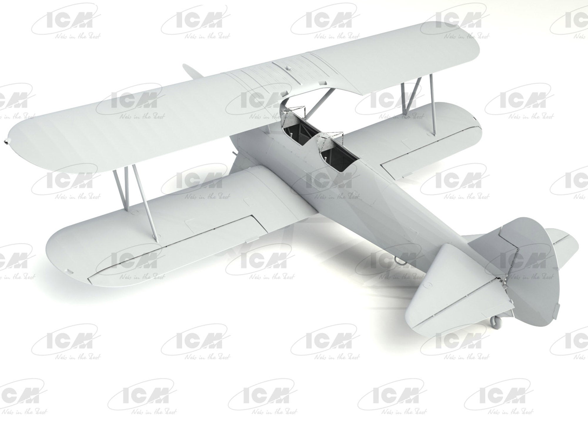 ICM 32051 Plastic model aircraft kit 1:32 Stearman PT-17 with American Cadets