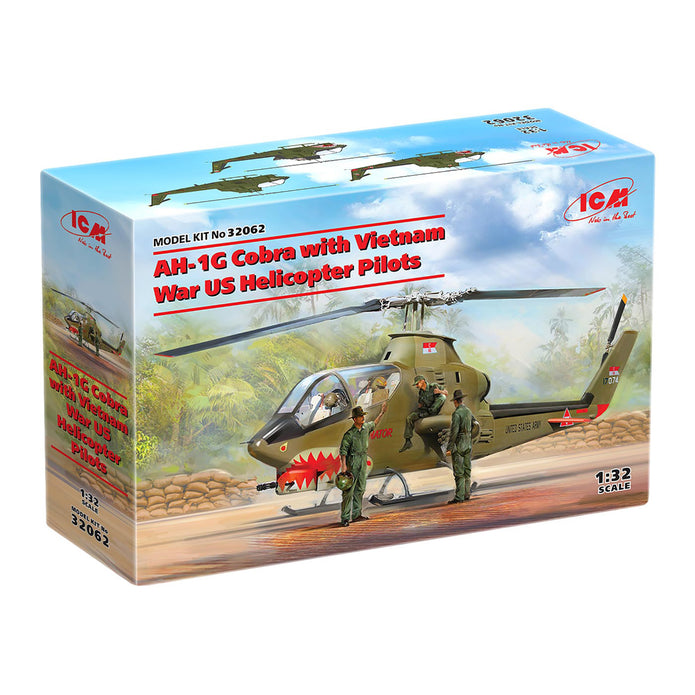 ICM 32062 Plastic model kit Scale 1:32 AH-1G Vietnam War US Helicopter Pilots