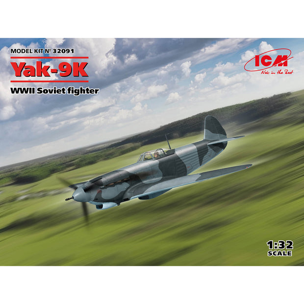 ICM 32091 Plastic model aircraft kit Scale 1:32 Yak-9K Soviet fighter WWII