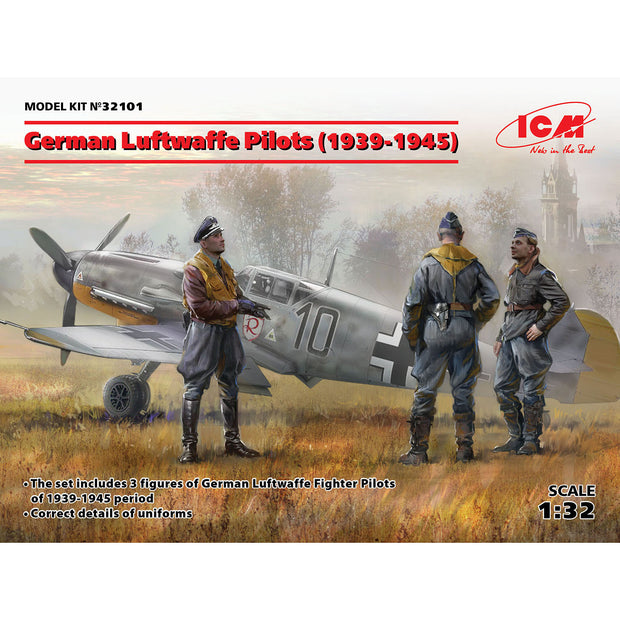 ICM32101 Plastic model kit Scale 1:32 German Luftwaffe Pilots 1939-1945 kit model